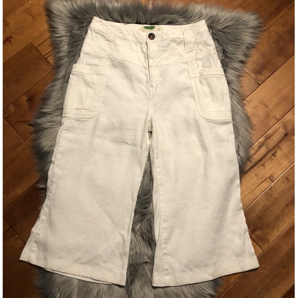 Anthropologie Crop Lien Trousers Pants Sz28